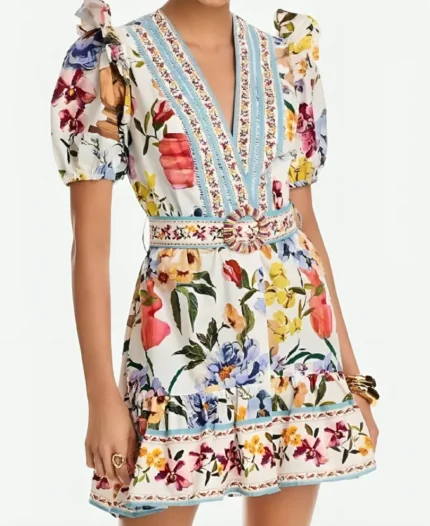 Debbie Matenopoulos Access Hollywood Floral Print Mini Dress