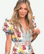 Debbie Matenopoulos Access Hollywood Floral Print Mini Dress For Sale