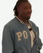 Dejon Noel-Williams Love Island UK Season 12 Polo Print Blue Denim Jacket