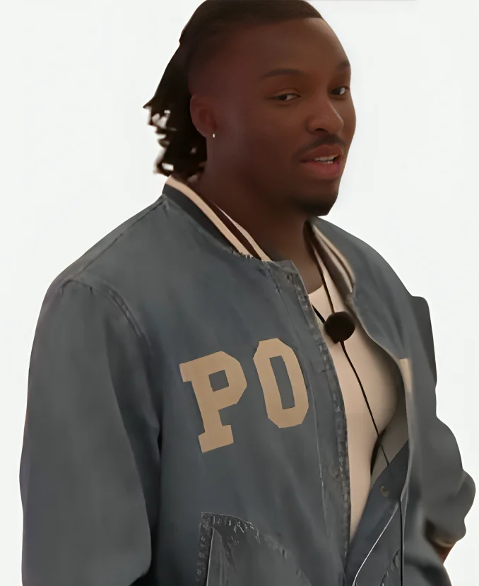 Dejon Noel-Williams Love Island UK Season 12 Polo Print Blue Denim Jacket Dejon Noel-Williams Love Island UK Season 12 Polo Print Blue Denim Jacket