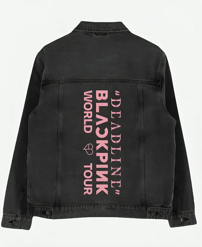 Denim BLACKPINK Grey Jacket Denim BLACKPINK Grey Jacket