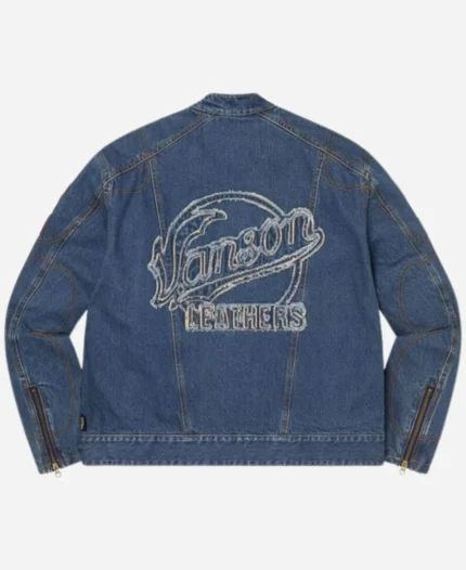 Denim Supreme Vanson Blue Jacket For Sale