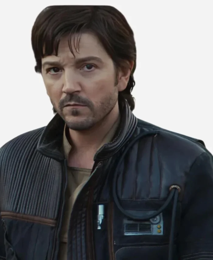 Diego Luna Andor 2025 Cassian Andor Black Leather Jacket For Sale
