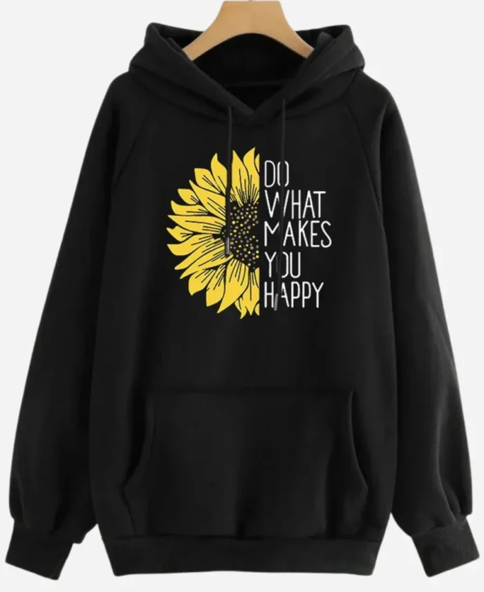 Do What Makes You Happy Hoodie Black