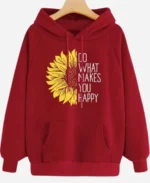 Do What Makes You Happy Hoodie Red