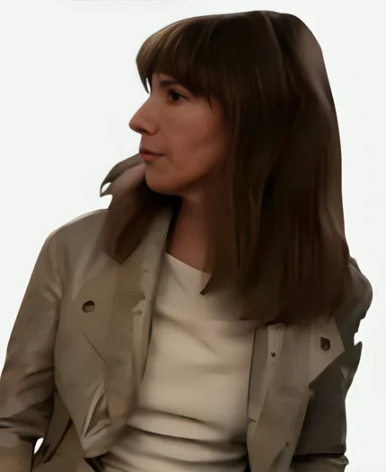 Dolly Wells TV-Series And Just Like That Season 03 Joy Metallic Moto Jacket