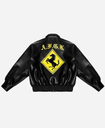 Doncare AFGK Ferrari Black Leather Jacket