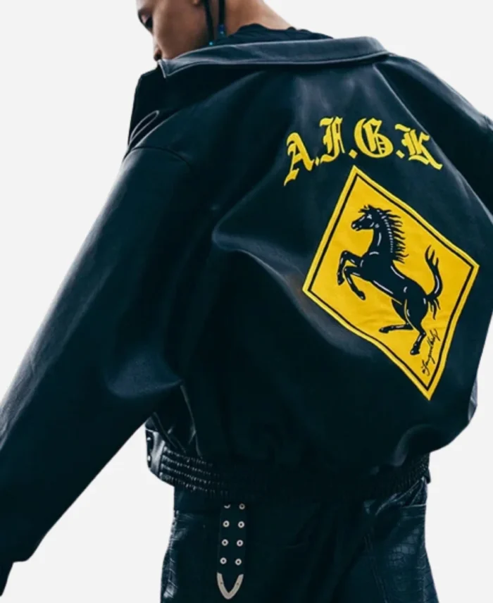 Doncare AFGK Ferrari Leather Black Jacket