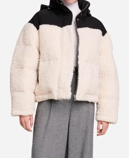 Dylan Dreyer The Today Show Shearling Puffer Jacket