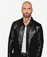 E! News 2025 Adam Levine Leather Black Jacket