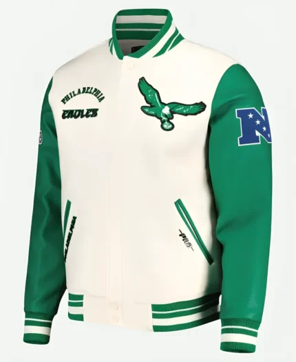 Eagles Green Varsity Jacket
