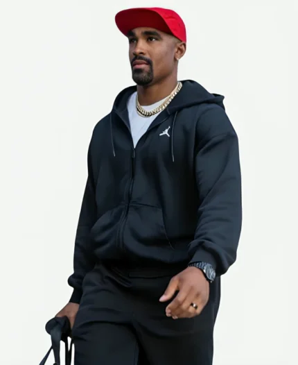 Eagles Training Camp Jalen Hurts Black Hoodie