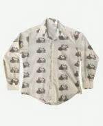 Emmanuel Kabongo Hell Motel S01 White Printed Shirt