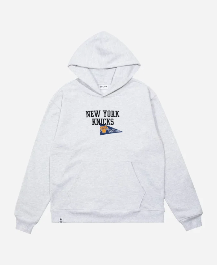 Enjoy Basketball x New York Knicks Grey Hoodie