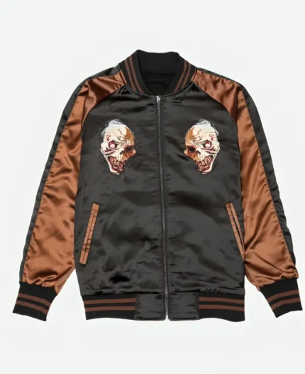 Evil Dead 2 Black & Brown Bomber Jacket