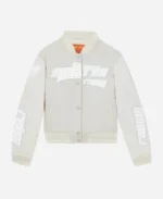 F1 Team Fury McLaren Off-White Bomber Jacket For Sale