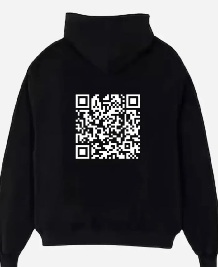 Fk You' QR Code Black Hoodie