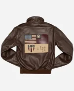 Flying Tigers A-2 Brown Bomber Leather Jacket For Sale