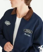 Ford Mustang Motor Co. Aeropostale Blue Twill Jacket For Sale