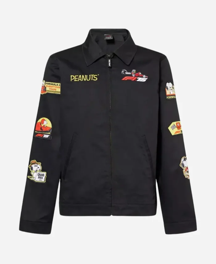 Formula-1-x-Peanuts-F175-Snoopy-Dog-Black-Racing-Jacket