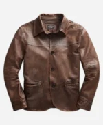 Found S02 Brett Dalton Leather Brown Jacket