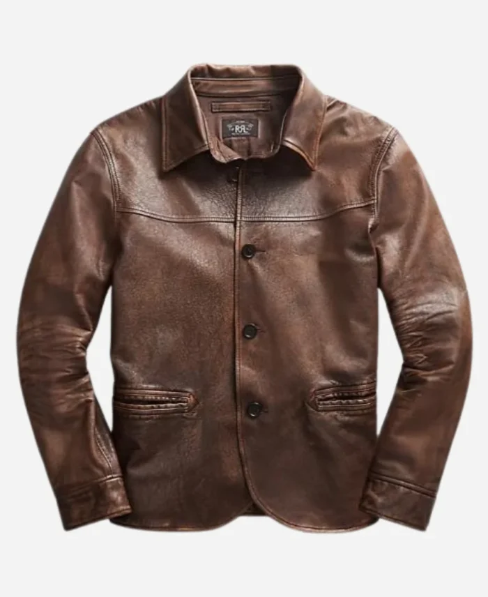 Found S02 Brett Dalton Leather Brown Jacket