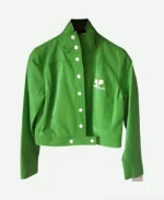 Fran Drescher The Nanny S5 Green Leather Jacket