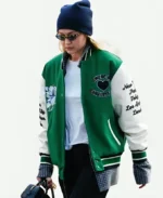 Gigi Hadid Carhartt Green Bomber Varsity Jacket