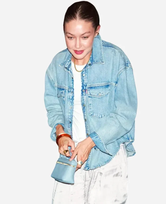 Gigi-Hadid-NYC-Steakhouse-Denim-Jacket-For-Sale