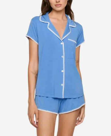 Ginny & Georgia Brianne Howey Blue Pajamas