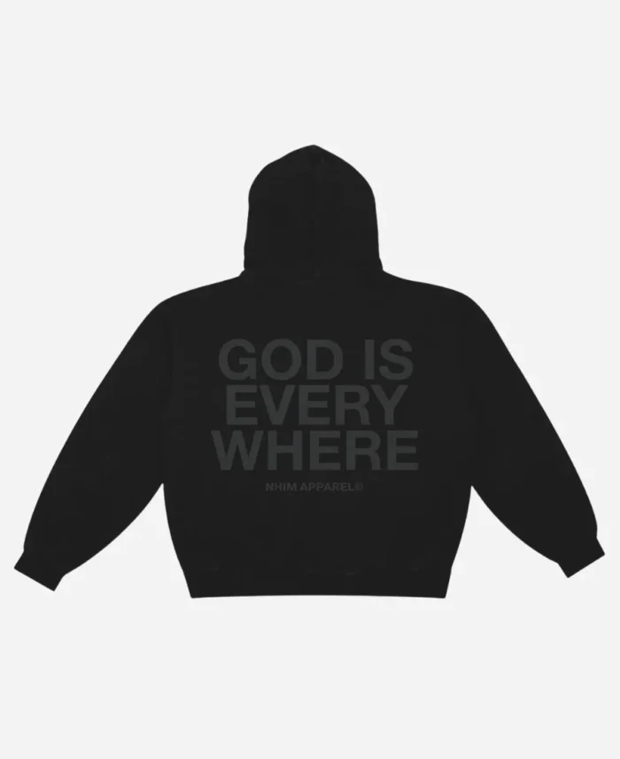 God Is Everywhere Black Pullover Hoodie