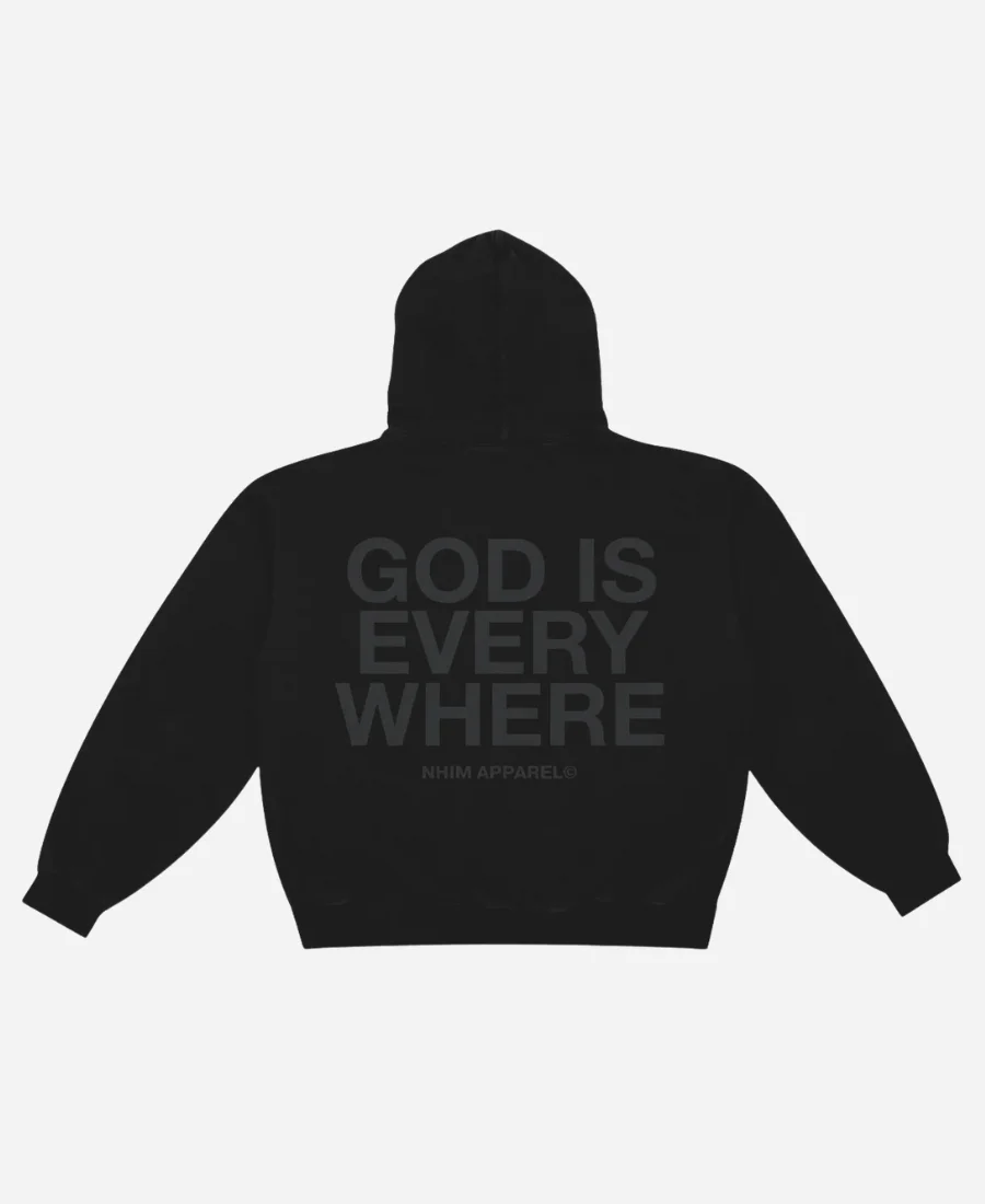 God Is Everywhere Black Pullover Hoodie God Is Everywhere Black Pullover Hoodie