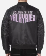 Golden-State-Valkyries-FISLL-Eclipse-Black-Full-Zip-Flight-Jacket-For-Unisex