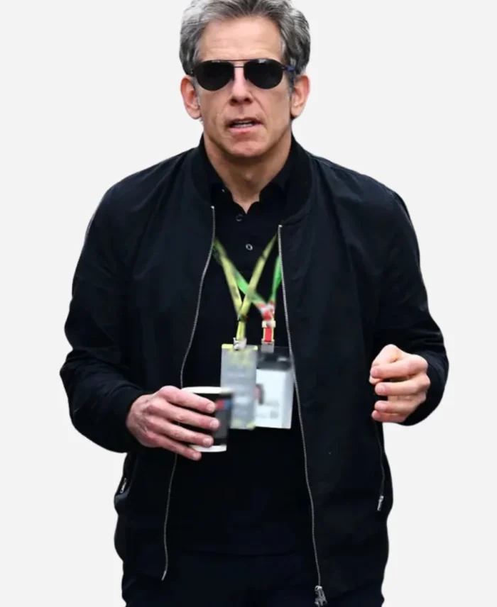 Grand-Prix-Ben-Stiller-Black-Bomber-Jacket