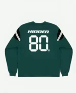 Green Hidden Software NY Inset Jersey Sweatshirt For Sale