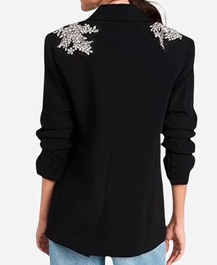 Hacks S04 Jean Smart Black Embellished Blazer