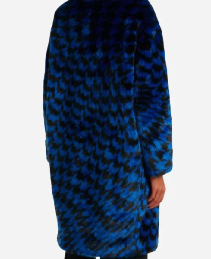 Hacks S04 Jean Smart Blue Printed Fur Coat