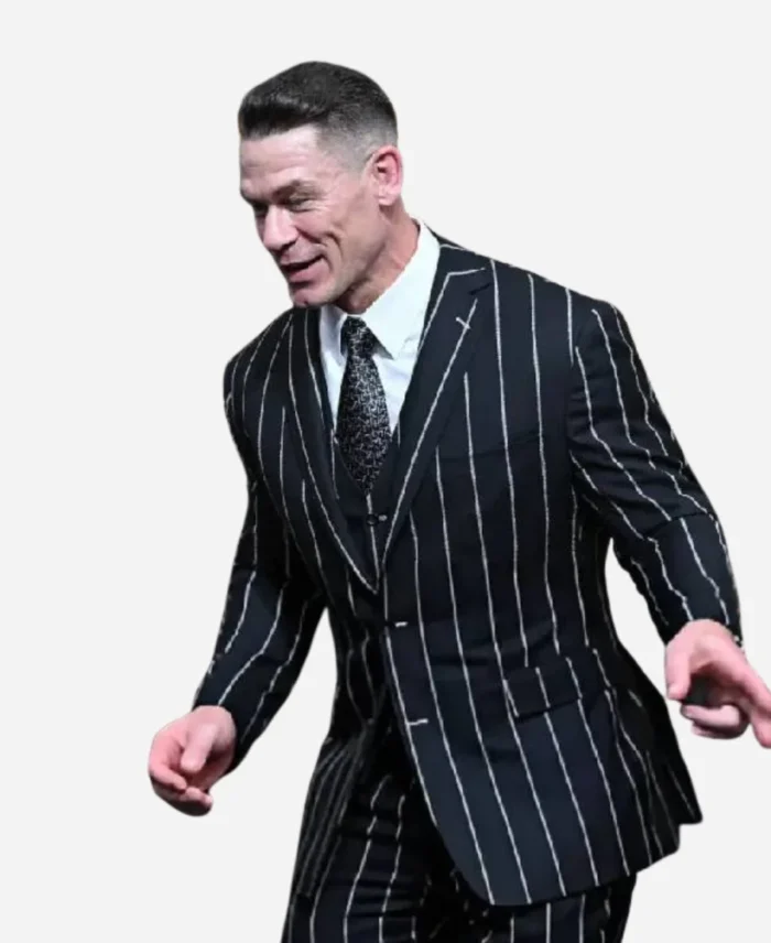 Head Of State Screening John Cena Striped Suit