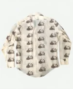 Hell Motel S01 Emmanuel Kabongo White Printed Shirt