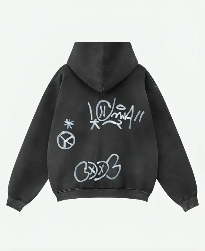 Inflation-Graffiti-Washed-Black-Oversized-Zip-Up-Hoodie Inflation-Graffiti-Washed-Black-Oversized-Zip-Up-Hoodie