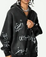 Inflation-Graffiti-Washed-Oversized-Zip-Up-Hoodie