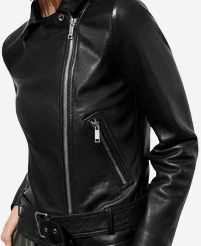 Jessica Davis 13 Reasons Why S04 Black Leather Jacket