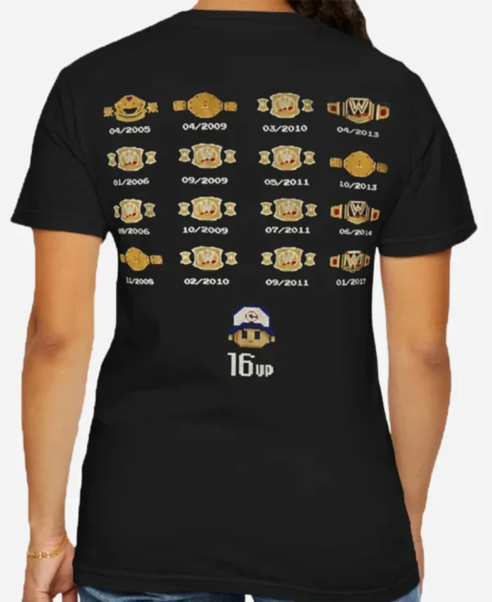 John Cena Super Mario Black Shirt