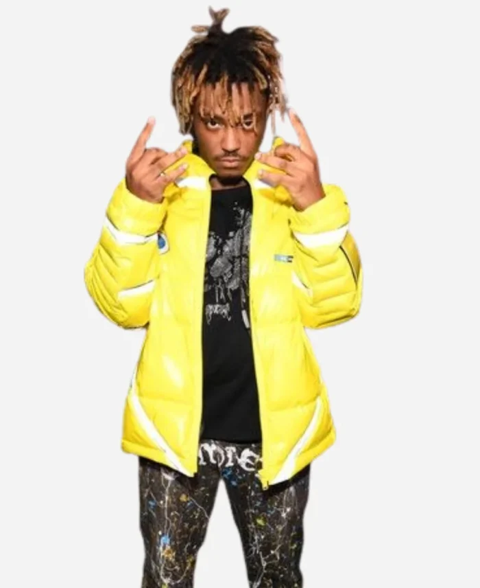 Juice Wrld Yellow Puffer Jacket