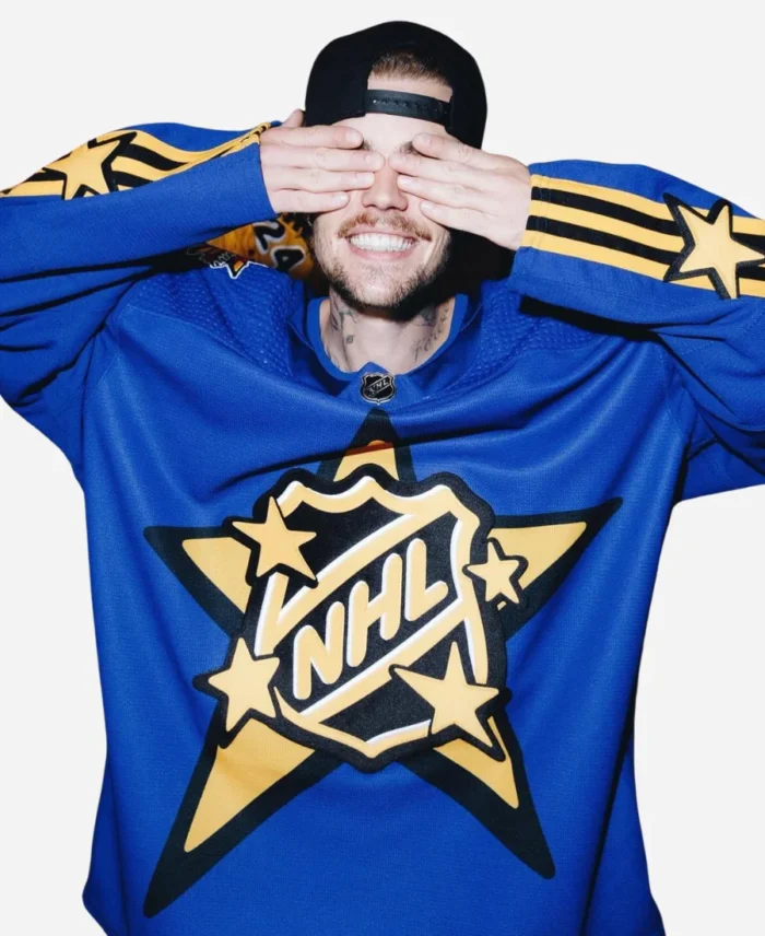 Justin Bieber Hockey NHL Blue Jersey