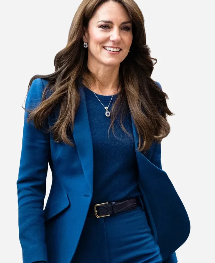 Kate Middleton V&A East Blue Blazer