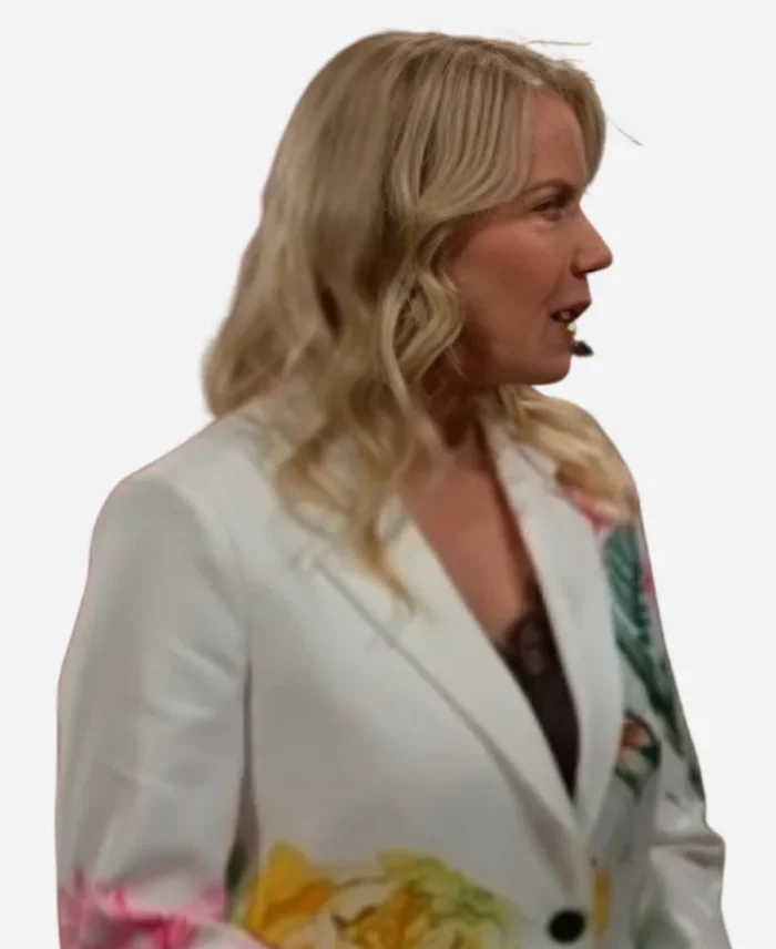 Kelly Lang Bold And The Beautiful Katherine White Floral Blazer