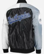 LA Dodgers Satin Tri-Color Jacket Back