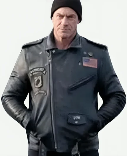 Law and Order Organized Crime S03 Elliot Stabler Leather Jacket