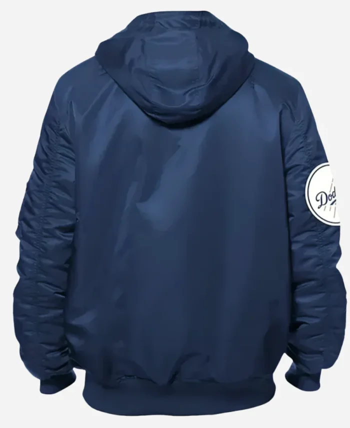 Los Angeles Dodgers Alpha Bomber Blue Jacket For Sale